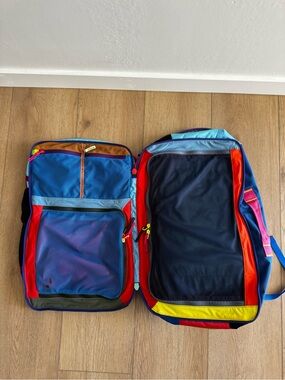 Rare Multi Color Cotopaxi Allpa 35L Del Dia Travel Pack Carry On Backpack Laptop
